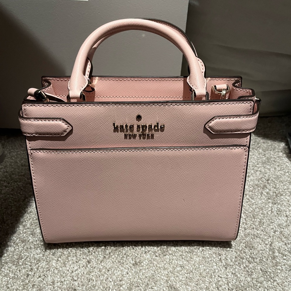 Kate Spade Pink Saffiano Leather Small Satchel